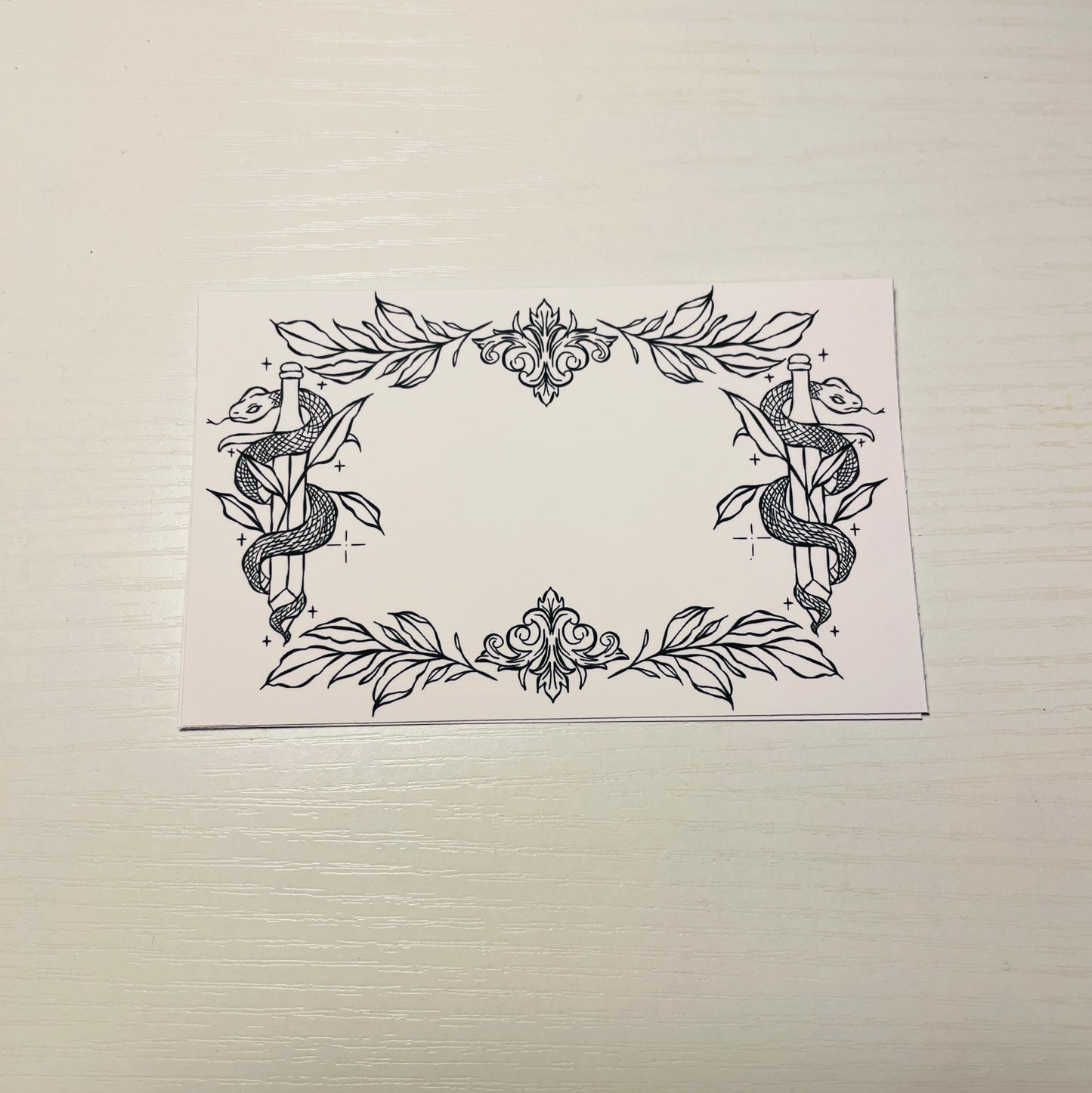 Fantasy-themed signed bookplate