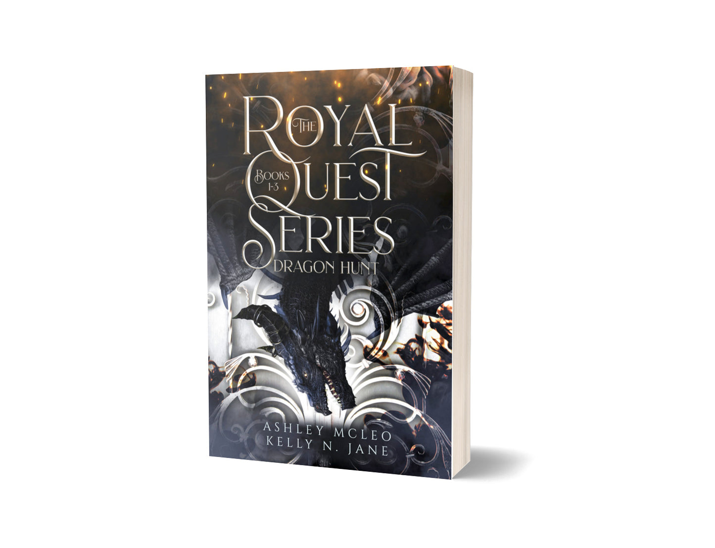 The Royal Quest Series Omnibus, Books 1-3, Dragon Hunt - Signed by Ashley McLeo