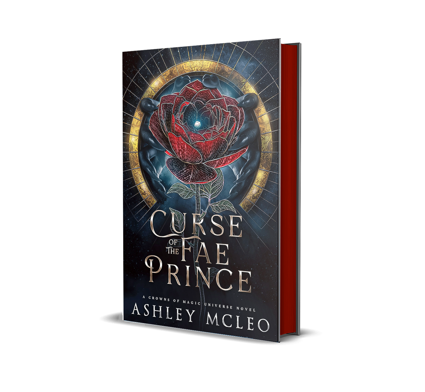 Sprayed edges - Curse of the Fae Prince, A Standalone Romantasy, paperback rose edition - signed by the author